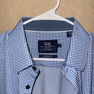 WRK Men's Blue Dress Shirt